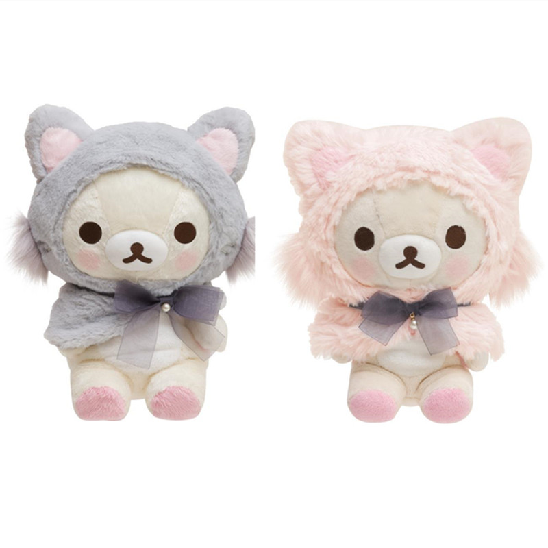Santa Hat Plush - Rilakkuma Korilakkuma niedźwiedź nosić czapka dla