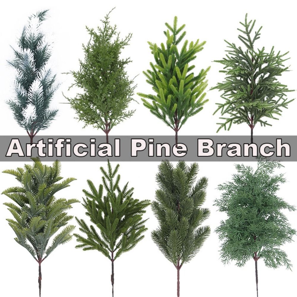 Christmas Tree Artificial - Zielona sztuczna gałąź sosny choinka DIY
