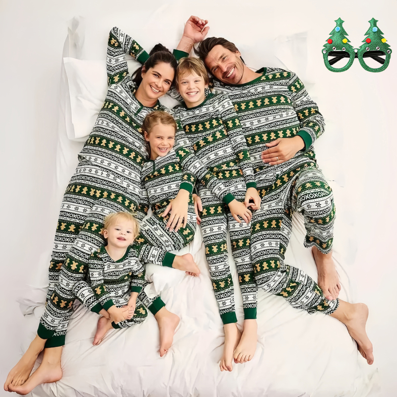 Christmas Throw Blanket - Piżamy świąteczne z nadrukiem vintage w