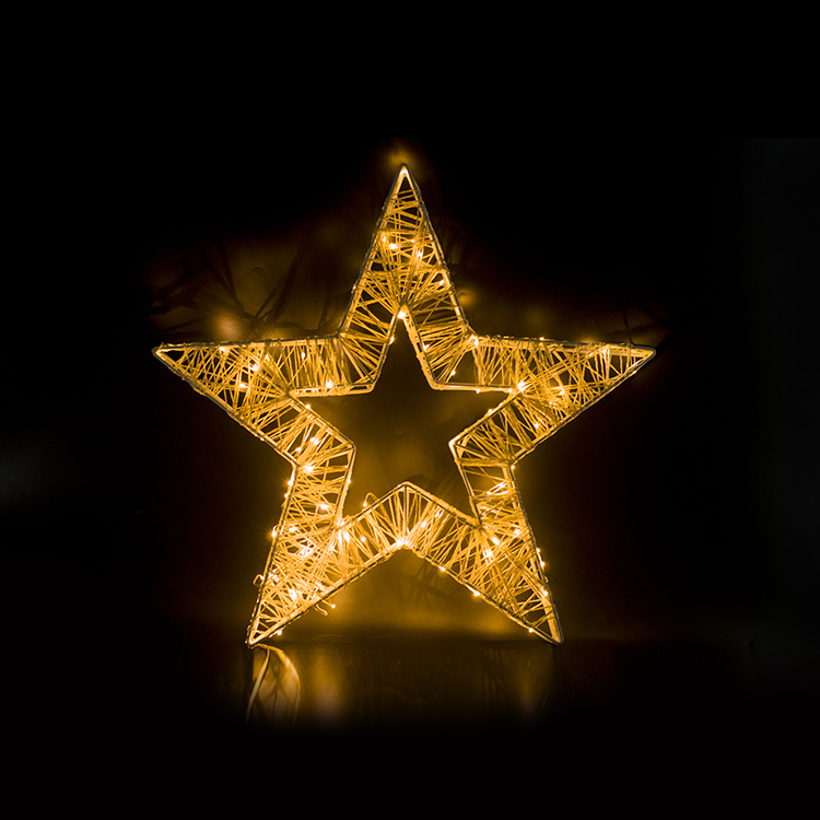 Christmas Lights Outdoor - Lampa wisząca LED w kształcie pięcioramiennej