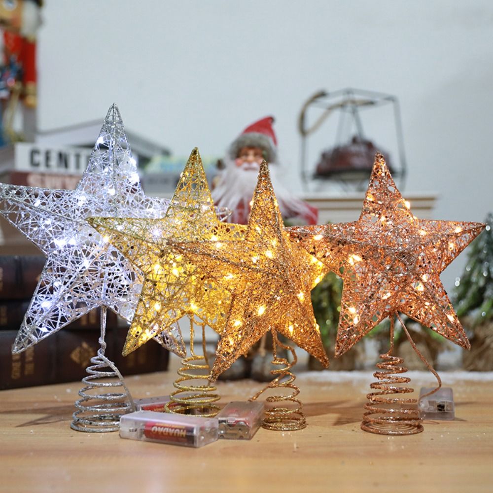 Star Tree Topper - Kreatywna pięcioramienna gwiazda LED na szczyt