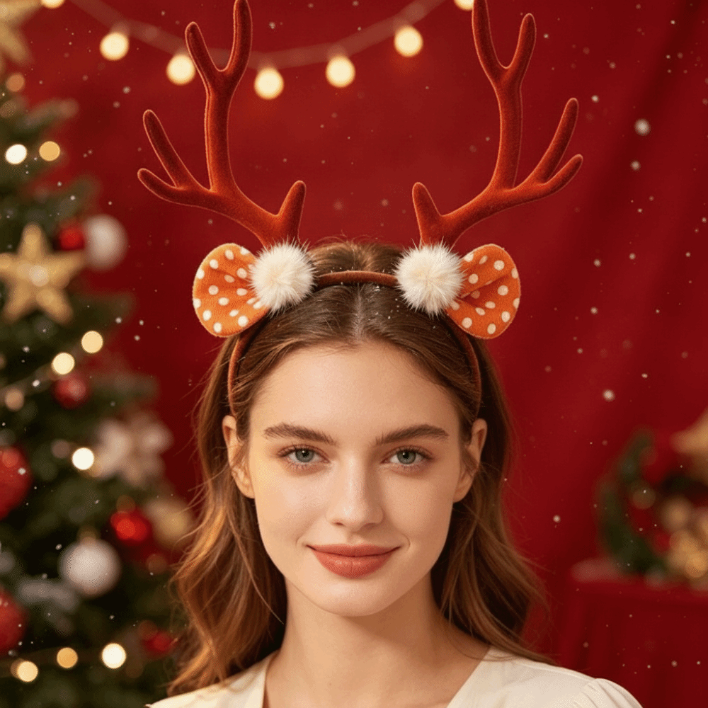 Modna błyszcząca świąteczna op – Reindeer Antlers Headband recenzja i cena