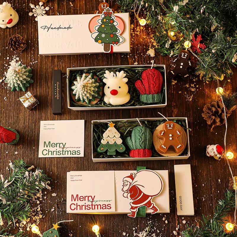 3 sztuki ręcznie robionych świ – Holiday Candle Set recenzja i cena