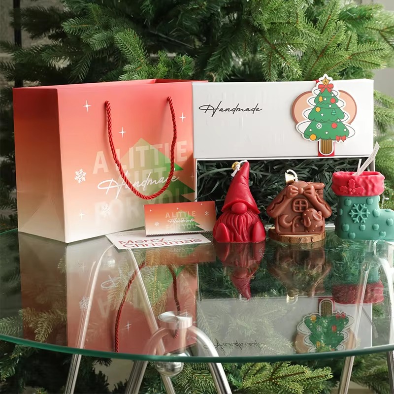 3 sztuki ręcznie robionych świ – Holiday Candle Set recenzja i cena