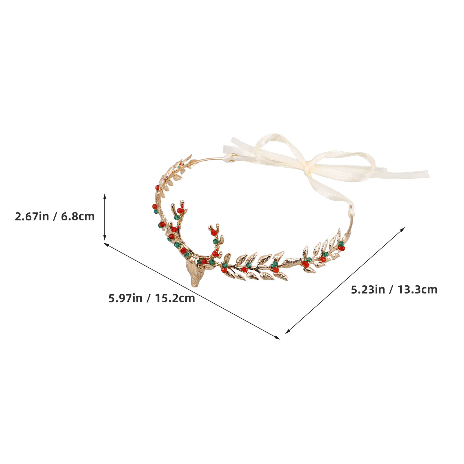 Opaska na głowę z reniferami n – Reindeer Antlers Headband recenzja i cena