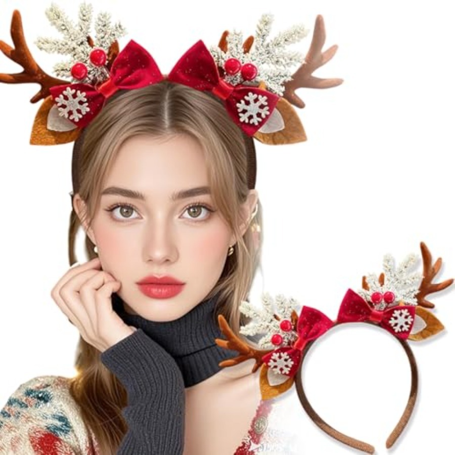 Urocza świąteczna opaska na gł – Reindeer Antlers Headband recenzja i cena