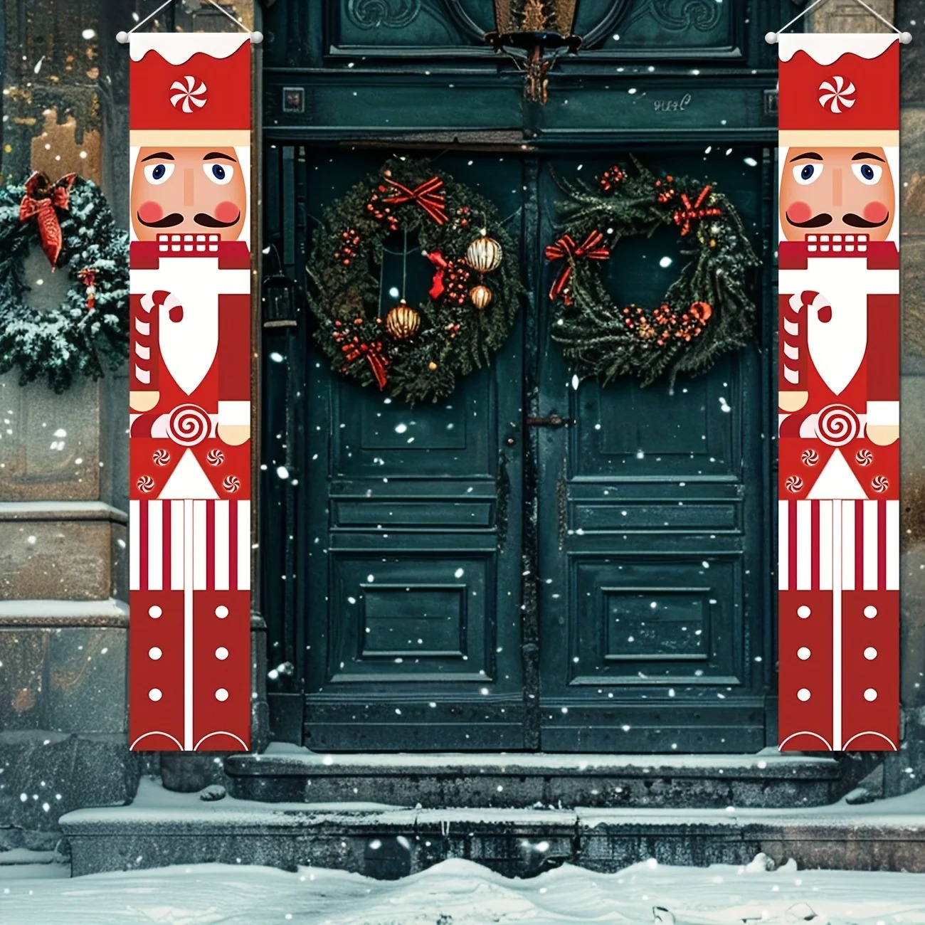 Zestaw banerów świątecznych z  – Nutcracker Figurine recenzja i cena